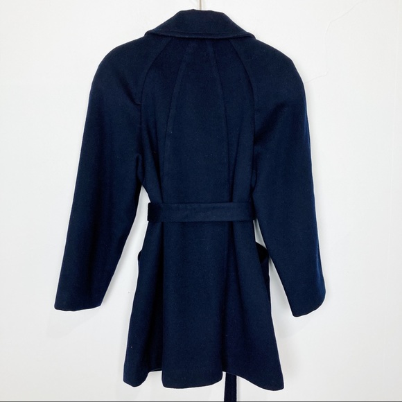Vintage Navy Blue Wool Pea Coat - Picture 9 of 14
